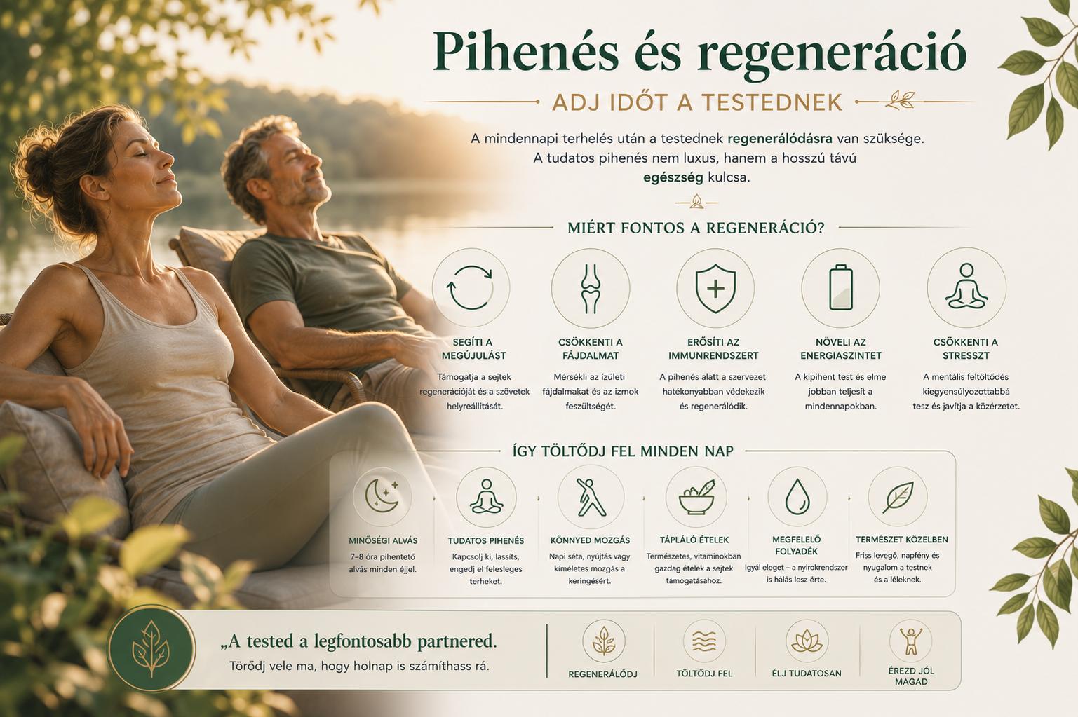 Pihenés és regeneráció – adj időt a testednek